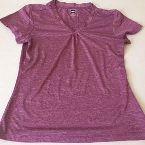 REI Athletic Shirt Top Tee Pink Mauve Size Small